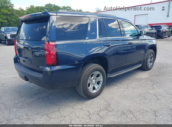 1GNSKAEC6JR338602 2018 CHEVROLET TAHOE Синий Задняя правая четверть
