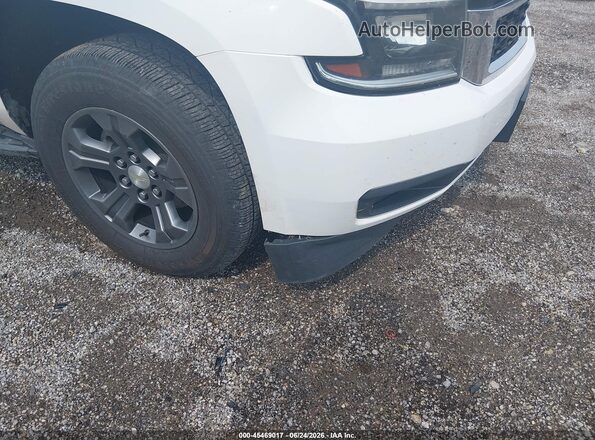 1GNSKAEC6JR368411 2018 CHEVROLET TAHOE White Vista frontal