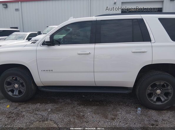 1GNSKAEC6JR368411 2018 CHEVROLET TAHOE White 