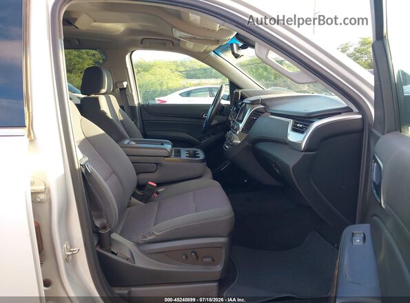 1GNSKAEC7JR358261 2018 CHEVROLET TAHOE Silver Vista interior delantera