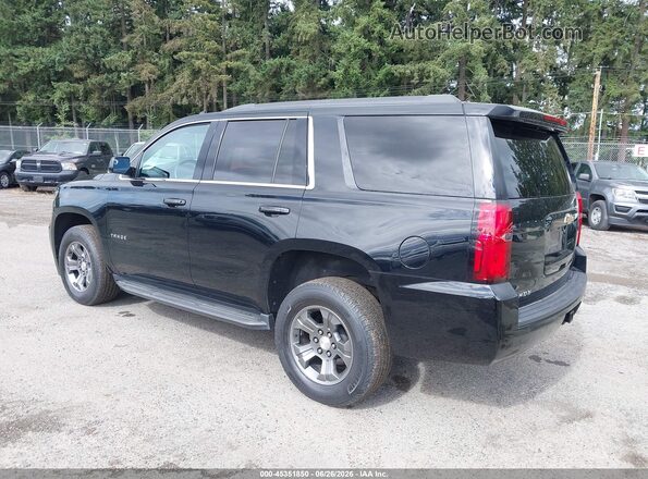 1GNSKAEC7KR152102 2019 CHEVROLET TAHOE Black Trasero izquierdo