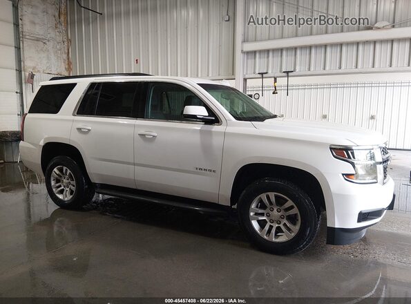 1GNSKAEC8HR316319 2017 CHEVROLET TAHOE White Սալոնի հետևի տեսք