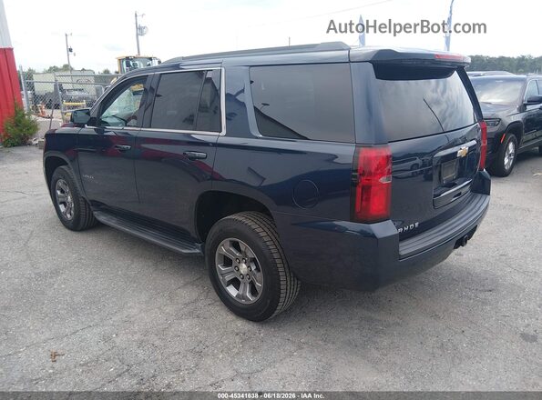 1GNSKAEC8JR338519 2018 CHEVROLET TAHOE Blue Rear left
