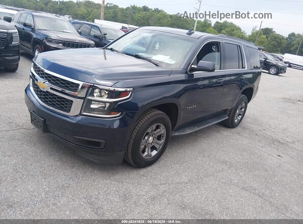 1GNSKAEC8JR338519 2018 CHEVROLET TAHOE Blue Front left