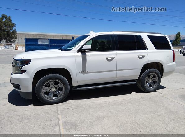 1GNSKAEC8JR348693 2018 CHEVROLET TAHOE White 