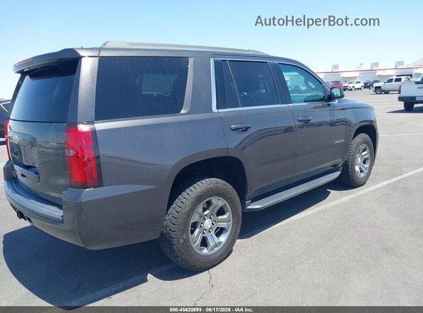 1GNSKAEC9JR329313 2018 CHEVROLET TAHOE Серый Задняя правая четверть