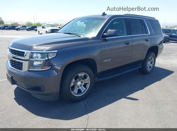 1GNSKAEC9JR329313 2018 CHEVROLET TAHOE Серый Передняя левая четверть