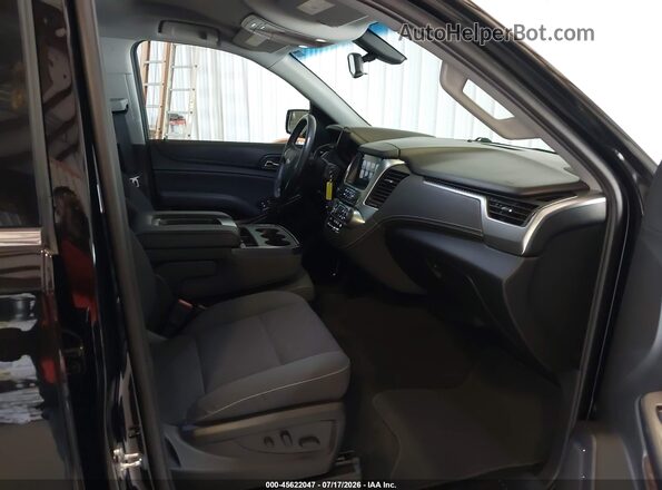 1GNSKAECXJR297746 2018 CHEVROLET TAHOE Black წინა სალონის ხედი