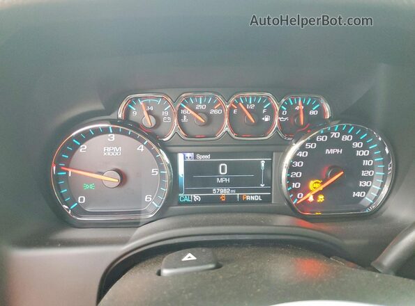 1GNSKAECXLR182292 2020 CHEVROLET TAHOE Gray Вид щитка приладів