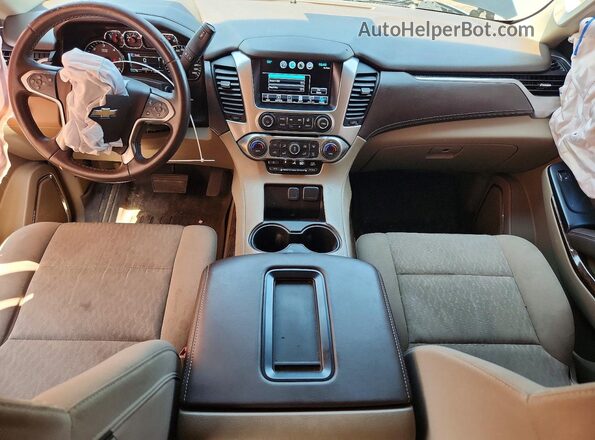 1GNSKAKCXHR128292 2017 CHEVROLET TAHOE Black Вид панелі приладів