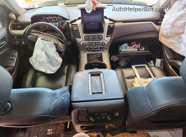 1GNSKBKC0HR117968 2017 CHEVROLET TAHOE Tan Вид панелі приладів