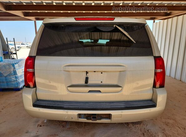 1GNSKBKC0HR117968 2017 CHEVROLET TAHOE Tan Вид ззаду