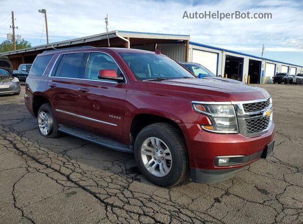 1GNSKBKC0HR305910 2017 CHEVROLET TAHOE Burgundy Delantero derecho