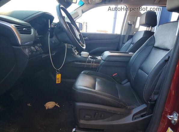 1GNSKBKC1HR320173 2017 CHEVROLET TAHOE Maroon Вид салону спереду
