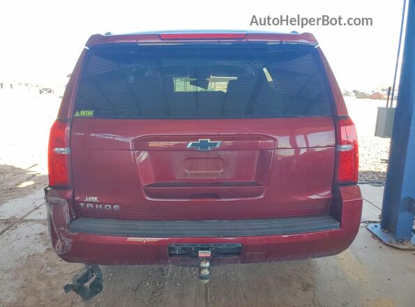 1GNSKBKC1HR320173 2017 CHEVROLET TAHOE Maroon Вид ззаду