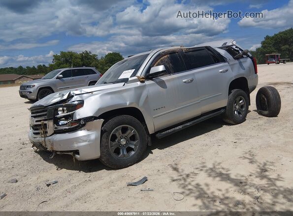 1GNSKBKC1JR149138 2018 CHEVROLET TAHOE Silver წინა მარცხენა ხედი სამი მეოთხედიდან