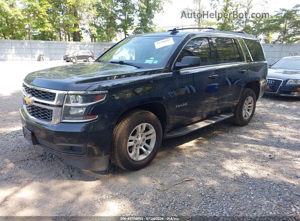 1GNSKBKC2JR108100 2018 CHEVROLET TAHOE Black Առջևի ձախ երեք քառորդ տեսարան