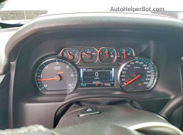 1GNSKBKC2JR136902 2018 CHEVROLET TAHOE Серый Вид щитка приборов