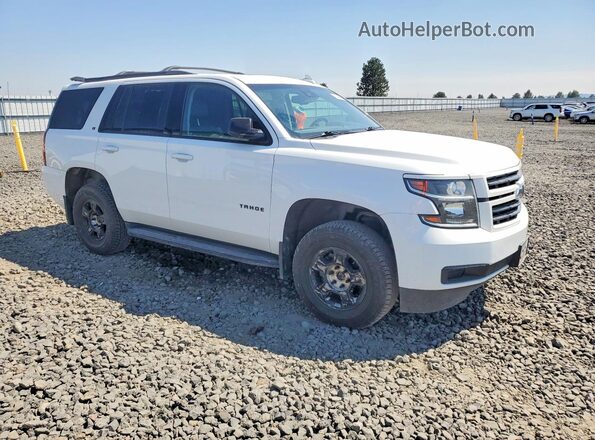 1GNSKBKC2KR240100 2019 CHEVROLET TAHOE Белый Передняя правая четверть