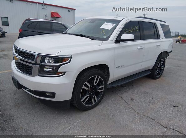 1GNSKBKC3JR212384 2018 CHEVROLET TAHOE White Vista tres cuartos delantera izquierda