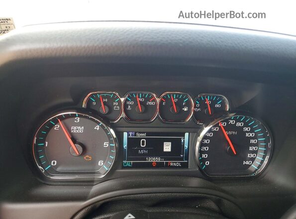 1GNSKBKC4HR124485 2017 CHEVROLET TAHOE Gray Widok zestawu wskaźników