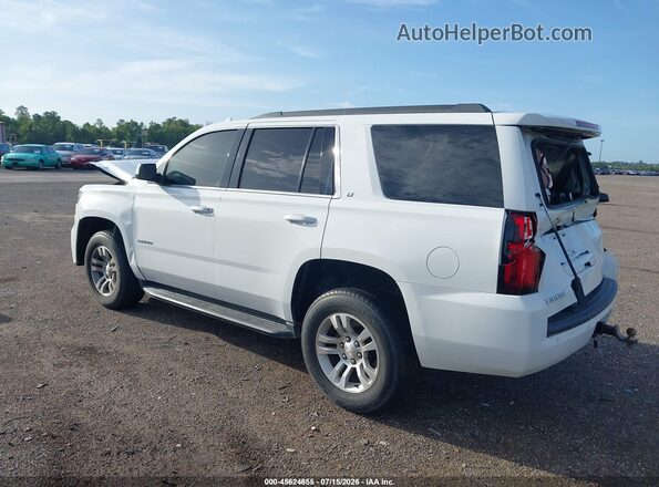1GNSKBKC4HR254055 2017 CHEVROLET TAHOE Белый Задняя левая четверть