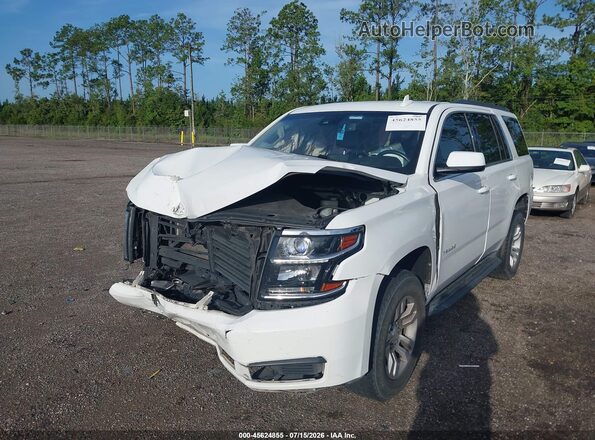 1GNSKBKC4HR254055 2017 CHEVROLET TAHOE Белый Передняя левая четверть