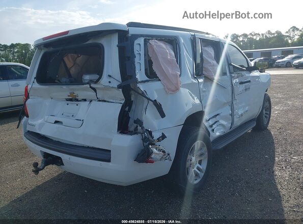 1GNSKBKC4HR254055 2017 CHEVROLET TAHOE Белый Задняя правая четверть
