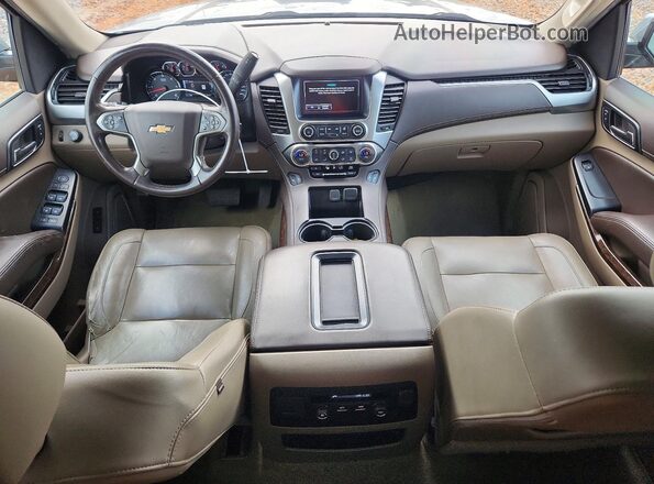 1GNSKBKC5JR360388 2018 CHEVROLET TAHOE Серый Вид панели приборов
