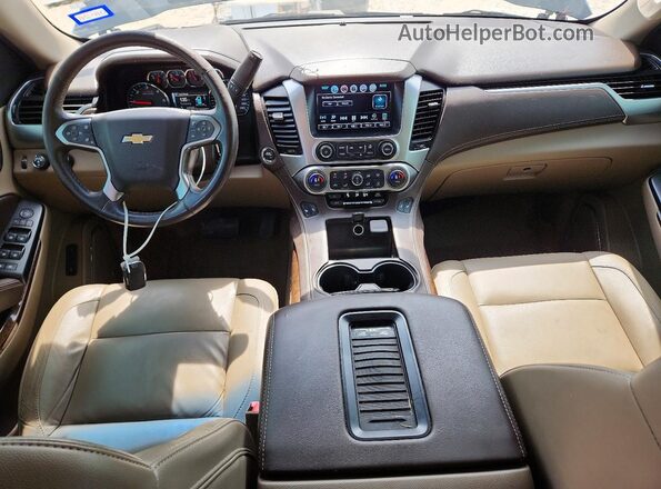 1GNSKBKC6GR459407 2016 CHEVROLET TAHOE Black წინა პანელის ხედი
