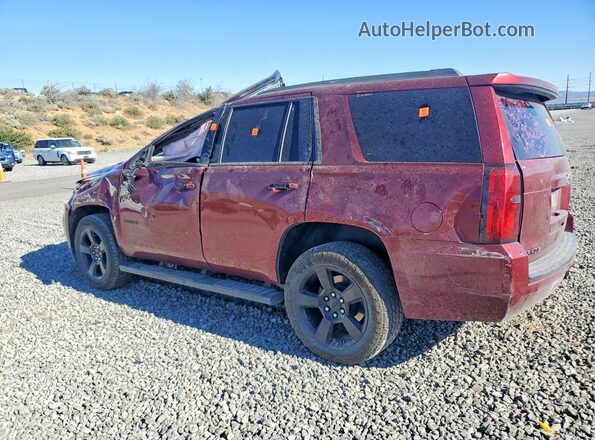 1GNSKBKC7KR384497 2019 CHEVROLET TAHOE Maroon Trasero izquierdo