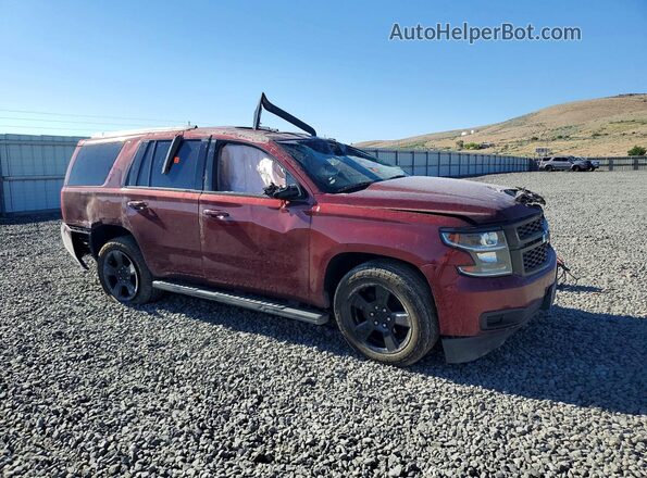 1GNSKBKC7KR384497 2019 CHEVROLET TAHOE Maroon Delantero derecho