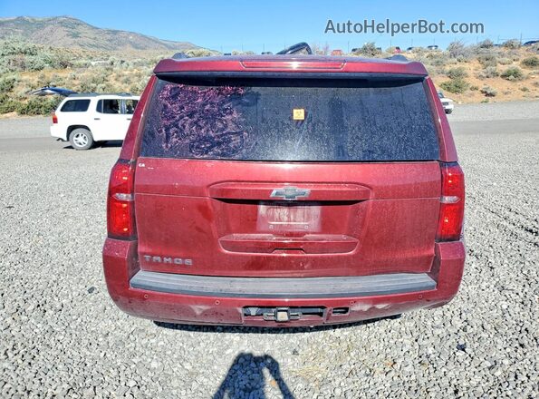 1GNSKBKC7KR384497 2019 CHEVROLET TAHOE Maroon Vista trasera