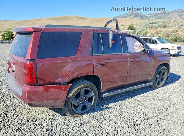 1GNSKBKC7KR384497 2019 CHEVROLET TAHOE Maroon Trasero derecho