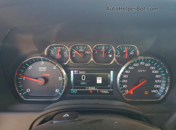 1GNSKBKC7LR203772 2020 CHEVROLET TAHOE Silver Widok zestawu wskaźników