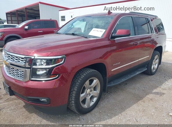 1GNSKBKC8GR384614 2016 CHEVROLET TAHOE Maroon წინა მარცხენა ხედი სამი მეოთხედიდან