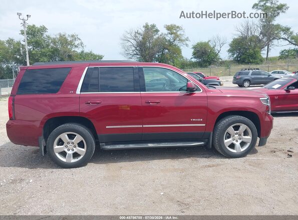 1GNSKBKC8GR384614 2016 CHEVROLET TAHOE Maroon უკანა სალონის ხედი