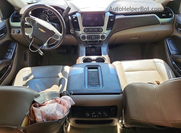 1GNSKBKC8GR395810 2016 CHEVROLET TAHOE White Widok deski rozdzielczej