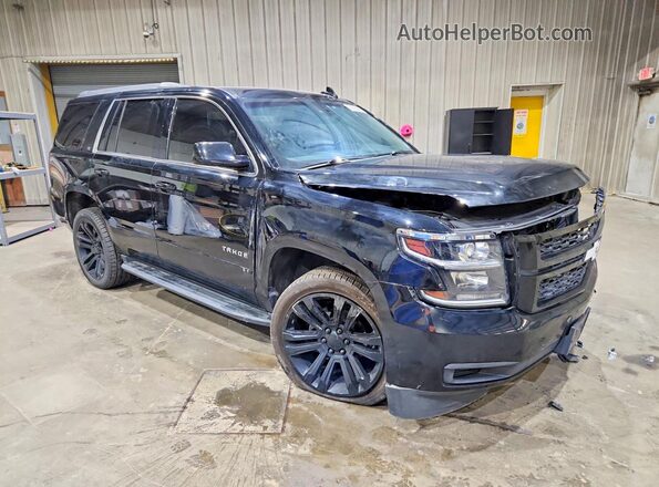 1GNSKBKC8JR113317 2018 CHEVROLET TAHOE Черный Передняя правая четверть