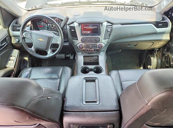 1GNSKBKC9JR102715 2018 CHEVROLET TAHOE Black Dashboard view