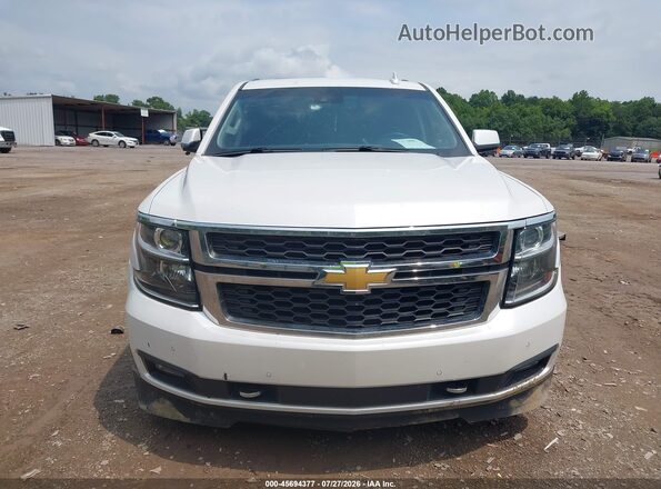 1GNSKBKC9JR355548 2018 CHEVROLET TAHOE White ხელსაწყოთა პანელის ხედი