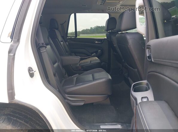 1GNSKBKC9JR355548 2018 CHEVROLET TAHOE White VIN კოდის სტიკერის ხედი
