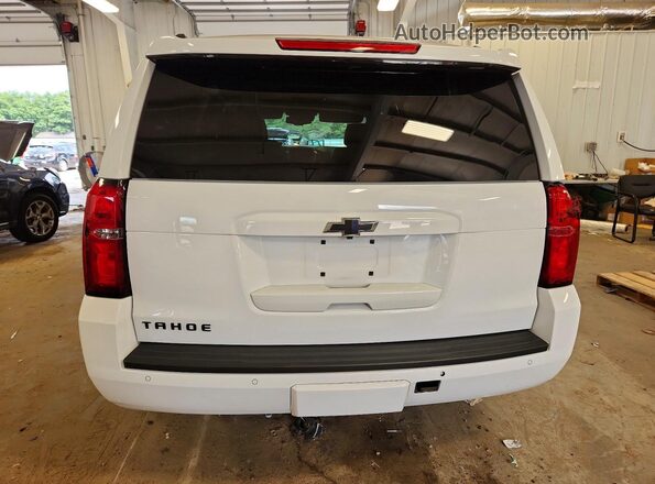 1GNSKBKC9KR183586 2019 CHEVROLET TAHOE White Vista trasera