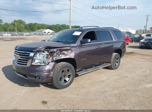 1GNSKBKCXGR205151 2016 CHEVROLET TAHOE Dark Brown წინა მარცხენა ხედი სამი მეოთხედიდან