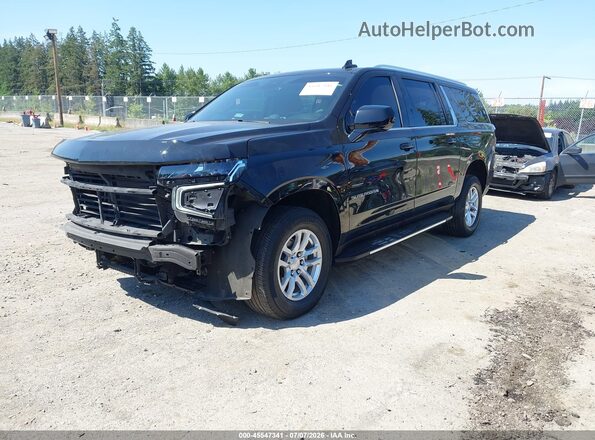 1GNSKBKDXRR192512 2024 CHEVROLET SUBURBAN Черный Передняя левая четверть