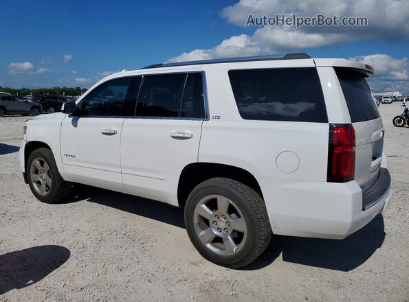 1GNSKCKC0GR473759 2016 CHEVROLET TAHOE White Trasero izquierdo