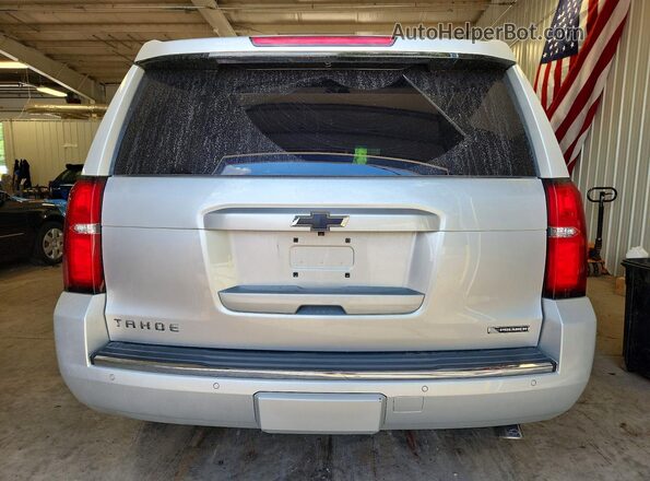 1GNSKCKC1JR242585 2018 CHEVROLET TAHOE Silver უკანა ხედი