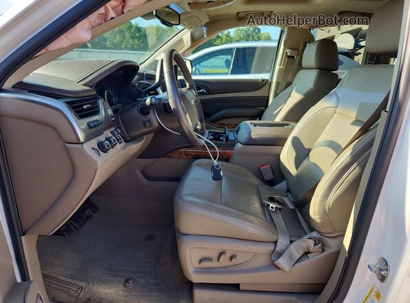 1GNSKCKC5GR420734 2016 CHEVROLET TAHOE White Widok wnętrza z przodu