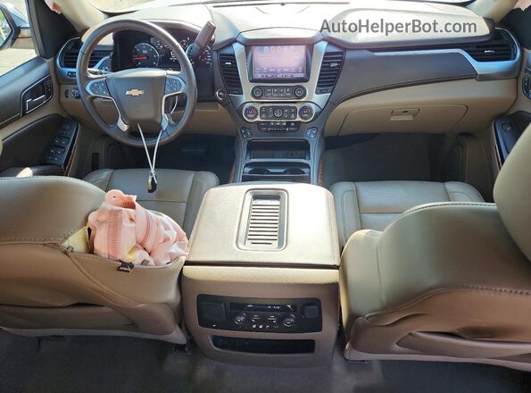 1GNSKCKC5GR420734 2016 CHEVROLET TAHOE White Widok deski rozdzielczej