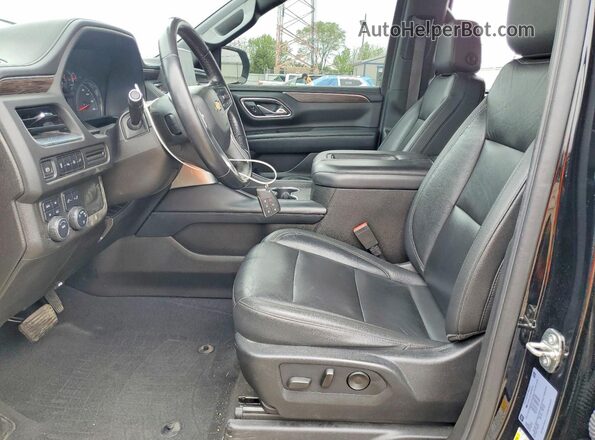 1GNSKCKD0MR363511 2021 CHEVROLET SUBURBAN Black წინა სალონის ხედი